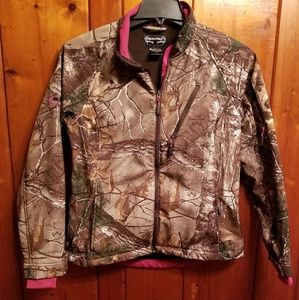 Realtree camo jacket with pink lining